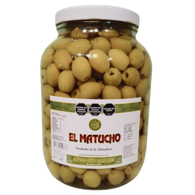 Aceitunas Verdes Descarozadas 2000 gramos