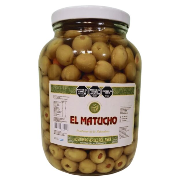 Aceitunas Verdes Rellenas 2000 gramos
