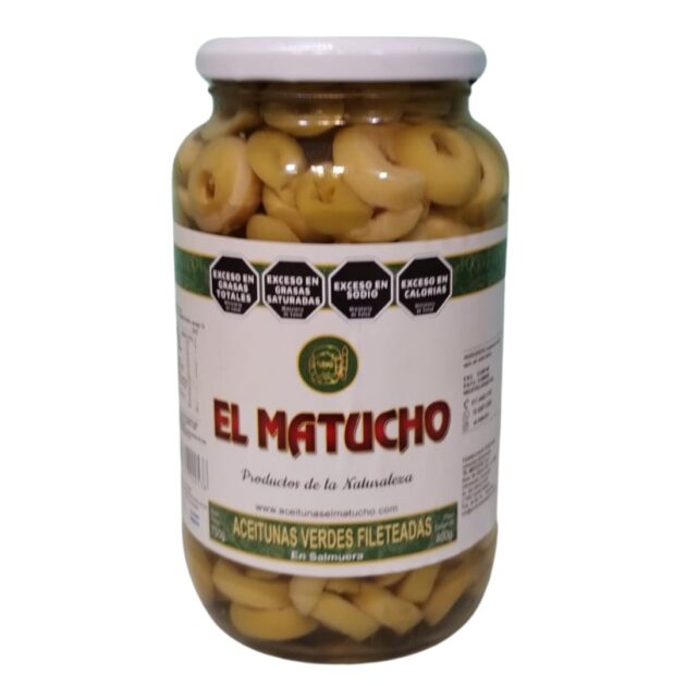 Aceitunas Verdes Fileteadas 500 gramos