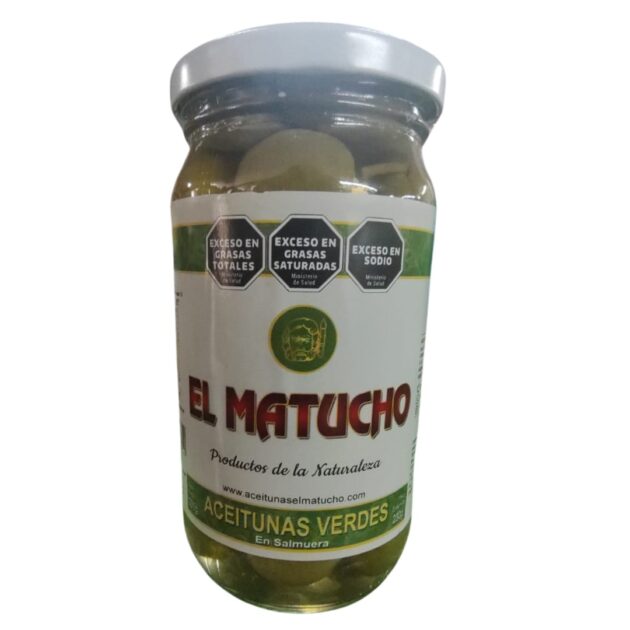 Aceitunas Verdes con Carozo Premium (N00) 250 gramos